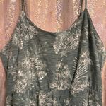 Old Navy  Tropical Print Cotton Slub Knit Mini Dress/Top Olive Green XXL Photo 2