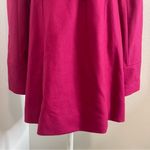 Guess Medium Magenta Pea Coat Wool Blend Cute Accents High Collar Mid Length Photo 8
