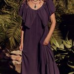 Free People Women's Off The Shoulder Midi With Back Cut Out Ruffle Hem Size XS Photo 0