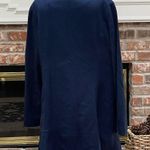 Max New York πHPπ Vintage blue coat w/ black croc-print collar / 12 / EUC Photo 5