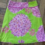 Lilly Pulitzer #23 Women's Green and Pink A Line , Size: 8 Photo 0