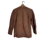 Chunky Knit Sweater Womens Medium Brown Button Front Cozy Textured Cardigan Photo 8
