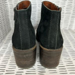 Lucky Brand  LK-Roquee Nubuck Leather Double Zipper Black Ankle Boots‎ size 9 Photo 5