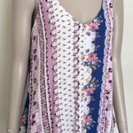 Living Doll Floral Paisley Boho Tank Top Photo 1