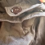 Emporio Armani  Pull On Jogger Pants 100% Lyocell Button Pockets Solid Black 8 Photo 1