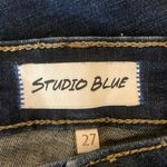 Studio Blue  Distressed Mid Rise Stretch Skinny Jeggings Denim Jeans Pants Sz 27 Photo 3