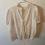 FP Movement by Free People Cream Eyelet Blouse White Size M Photo 1