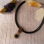 Chico's Vintage Chico’s Leather Cord Egyptian Necklace Photo 3