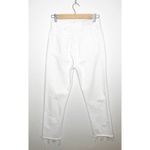 RE/DONE RE DONE Originals High Rise Stove Pipe Jeans White Cropped Raw Hem Size 26 Photo 5