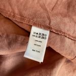 Catherine Malandrino  Dusty Rose Belted Trench Coat 100% Linen Size Small Photo 7