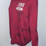 PINK - Victoria's Secret PINK VICTORIA’S SECRET Red Tie Dye Boatneck Graphic Sweatshirt XS Photo 5