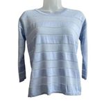 Anthropologie NEW  Shimmer Stripe Pullover by Bela NYC Size XS Lavender Photo 0