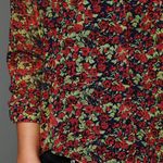 Free People Sheer Floral Print Buttondown Top- Size Medium Photo 2