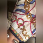 CELINE Authentic  Multicolor 18" Square cotton Scarf Photo 7