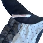 Jucca colorblock sleeveless white gray shift mini dress tulle ruffle size Small Photo 3