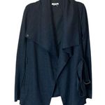 Helmut Lang Wool Cardigan Sonar Belted Blue Coat Jacket Womens Size Small Photo 0