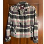CAbi Plaid Pea coat size 4 Photo 0