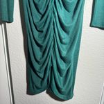 Leith  • Midi Dress • Ruched Front • Green • Large Photo 3