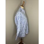 J. McLaughlin New‎  Alexis Shirt in Blue White Stripe Small s Photo 4