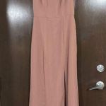 After Six  OFF-THE-SHOULDER CHIFFON TRUMPET GOWN DESERT ROSE size 4 style 1517 Photo 0