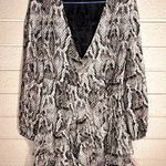 1. State  Monochrome Snake Print dress Photo 0