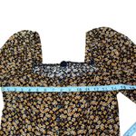 Urban Outfitters  Floral Crop Top Blouse Puff Short Sleeve Square Neck‎ M Photo 8