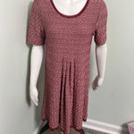Maeve ANTHROPOLOGIE  Dora Short Sleeved Red Dress Medium Photo 1