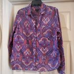 Talbots  Floral Patterned long sleeve Button Up Shirt is a size 14. Photo 0