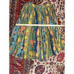 Vintage Karat India Boho Full Skirt Ocean Fish Star Print Cotton Maxi Free Size Green Size undefined Photo 2