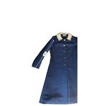 Vintage 1960s Adele Simpson for Hovland Swanson Navy Blue Coat Dress Size 10 Photo 11