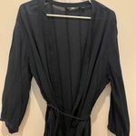 Uniqlo Women's Dark Robe tie closure gently worn Photo 0
