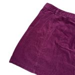 Forever 21  Maroon Corduroy A-Line Mini Skirt Size L Photo 5