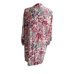 Knox Rose  Women Wrap XL/2X‎ Pink Floral Open Front Cottage Grandma Boho Festival Photo 2