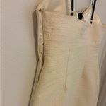 Love Shack Fancy  White Mini Dress with Black Bows Photo 3