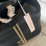 Victoria's Secret Victoria’s Secret Black Leather Bucket Bag Photo 3