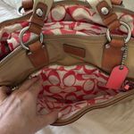 Coach Tan and coral Baby Bag with diaper changing mat Photo 7