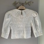 ZARA White Broderie Anglaise Blouse Photo 2