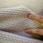 LOUNA Ivory Embroidered Puff Sleeve Floral Chunky Knit Sweater Size Small Photo 11