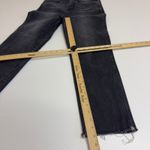 J.Crew POINT SUR Jeans Womens Size 26 Black Shoreditch Denim Cropped Raw Hem Gray Photo 10