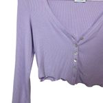 Princess Polly  Pedro Knit Cropped Cardigan Top in Lilac Size 0 Photo 5