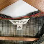 Frye & Co Green Plaid Long Sleeve Top Size Large Photo 4