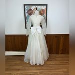 Beautiful Preserved Vintage 1950s/60s Organza Wedding Gown! Photo 7