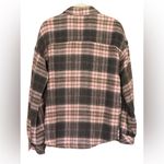 Mystree  Plaid Shacket size M 21” p2p Pink/Gray $69 Retail NWOT Photo 7