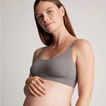 Quince NWT Ultra Soft Everyday Micromodal Maternity Nursing Bra (2 Pack) Grey S Photo 2