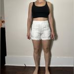 Athleta  100% Linen White Shorts Size 4 Photo 1