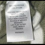 Caslon  Olive and White Striped Cardigan size Small Photo 5