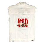 Kut From The Kloth Taylor Swift Denim Vest Custom Embroidered Red Small 1333 Photo 15