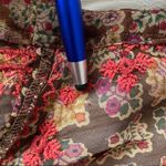 Raga Red Brown Paisley Floral Tunic Mini Dress Photo 79