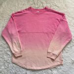 Victoria's Secret Victoria’s Secret PINK Sweatshirt Varsity Logo Crewneck Pullover Oversized S NWT Photo 1