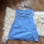 Beginning Boutique  Love Again Blue Halter Mini Dress Photo 6